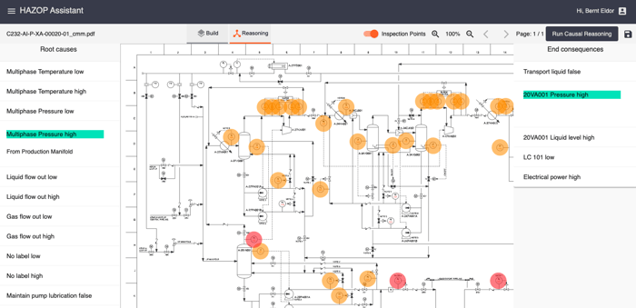 HAZOP Assistant user interface